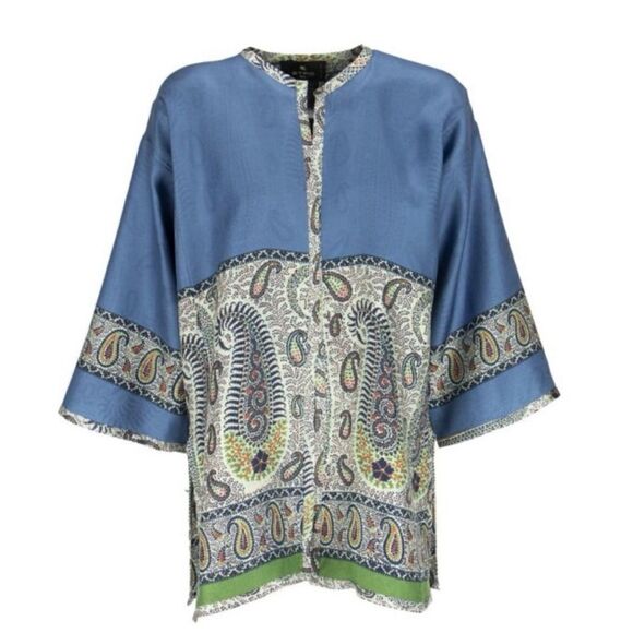 ETRO Silk Kesha Poncho 
Size L - Picture 5 of 12